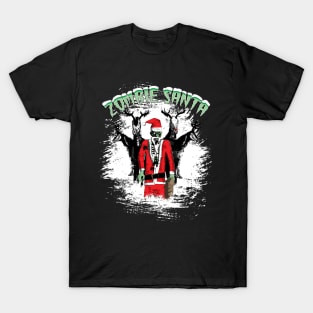 Zombie Santa and Reindeers T-Shirt